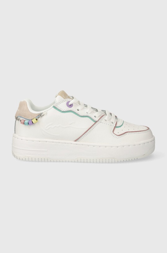 Kožené sneakers boty Karl Kani 89 UP LOGO PRM přírodní kůže bílá 1180631