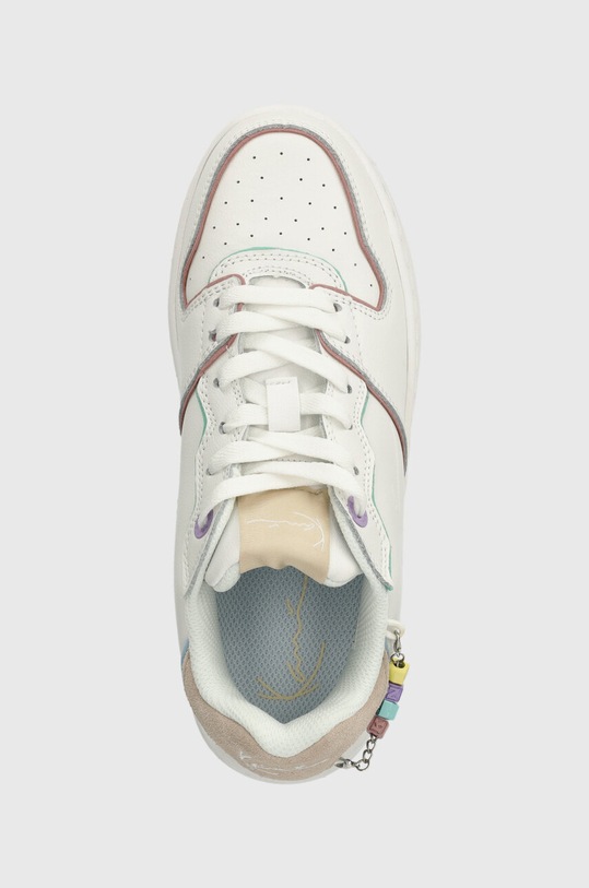 Kožené sneakers boty Karl Kani 89 UP LOGO PRM bílá 1180631