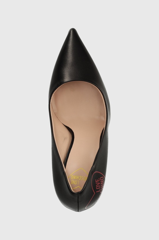 Kožené lodičky Love Moschino černá JA10409G1IIE0000