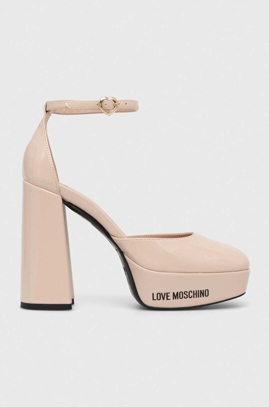 Туфлі Love Moschino понад 8 см бежевий JA1028CG1IIH0601