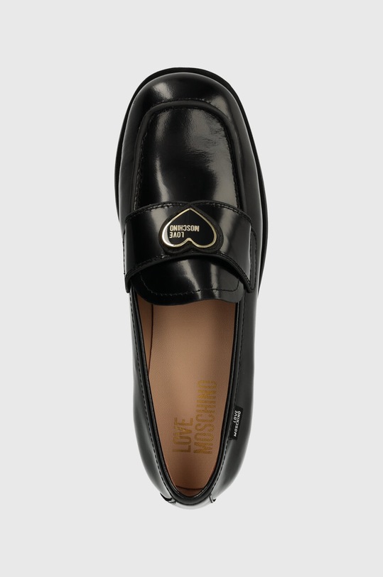 Kožené mokasíny Love Moschino čierna JA10172G1IJD0000