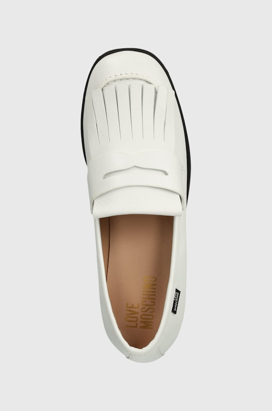 Love Moschino mokasyny skórzane biały JA10222G1IIA0100