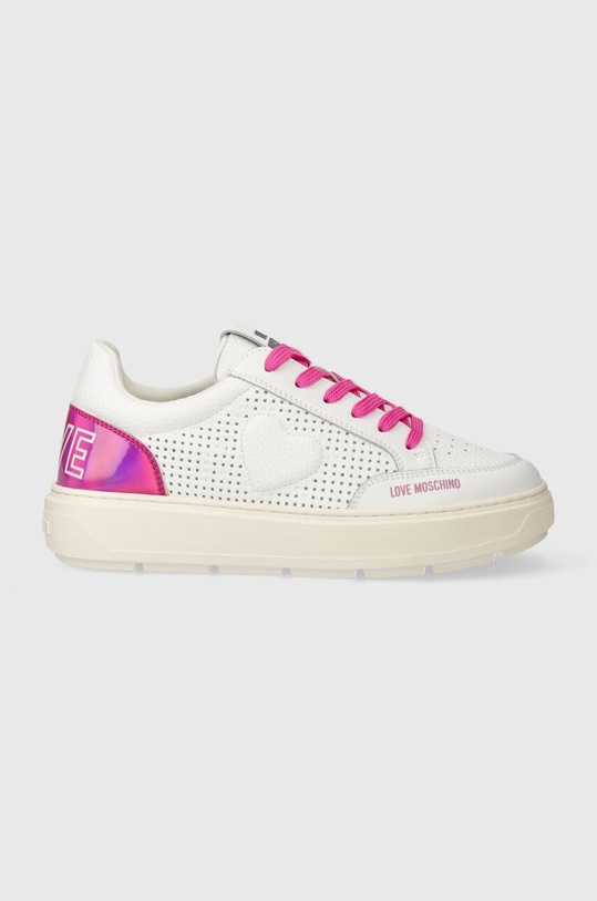 Love Moschino sneakers piele alb JA15274G1IJC410B