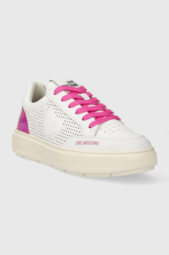 Love Moschino sneakers JA15274G1IJC410B alb SS24