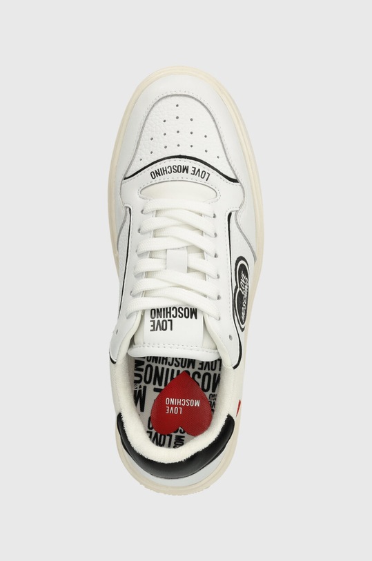 Love Moschino sneakers din piele alb JA15204G1IJC110A