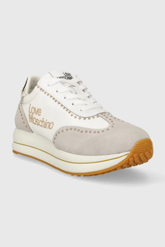 Love Moschino sneakers JA15054G1IIND10A alb SS24