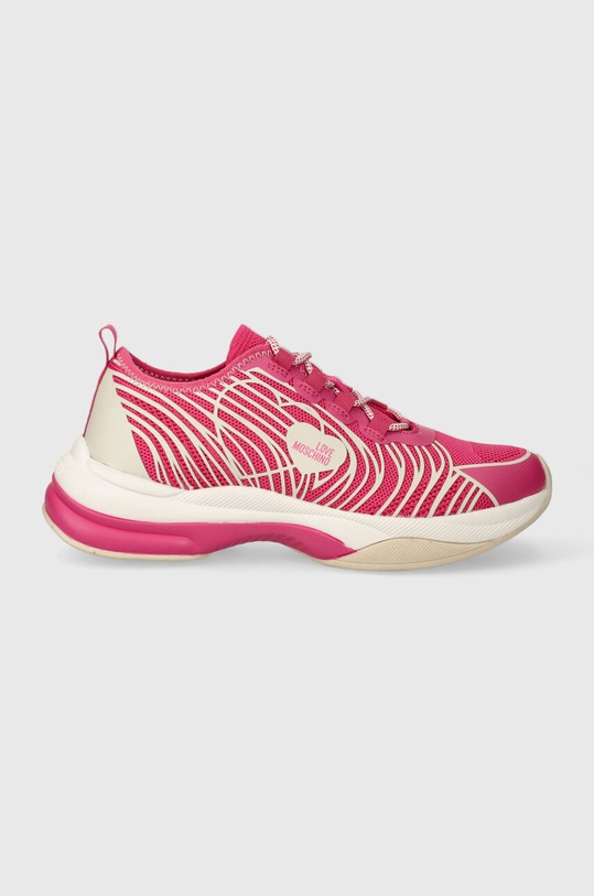 Love Moschino sneakers textil roz JA15315G1IIZX60A