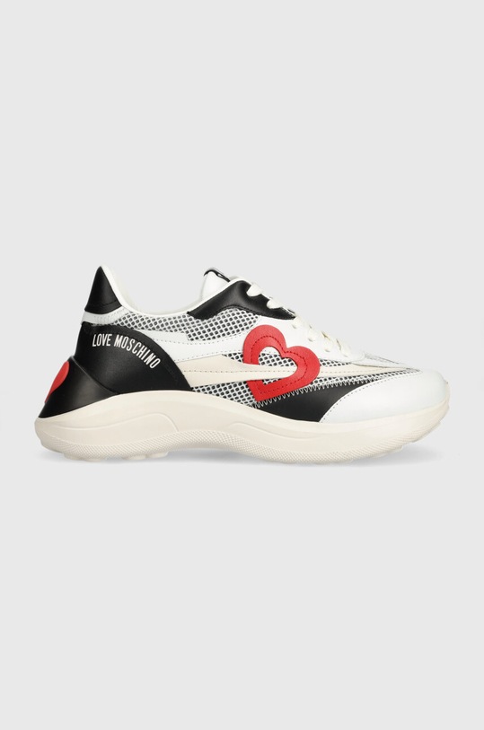 Love Moschino sneakers textil alb JA15366G1IIQA00A