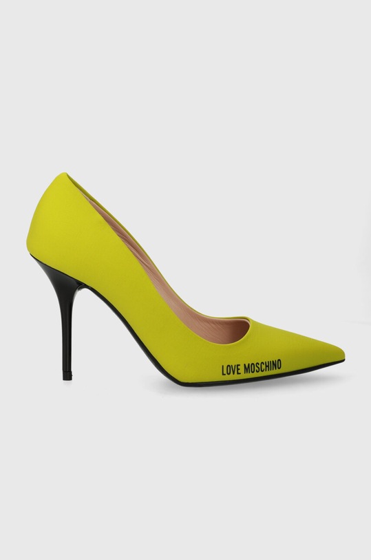 Love Moschino szpilki szpilka zielony JA10089G1IIM0820