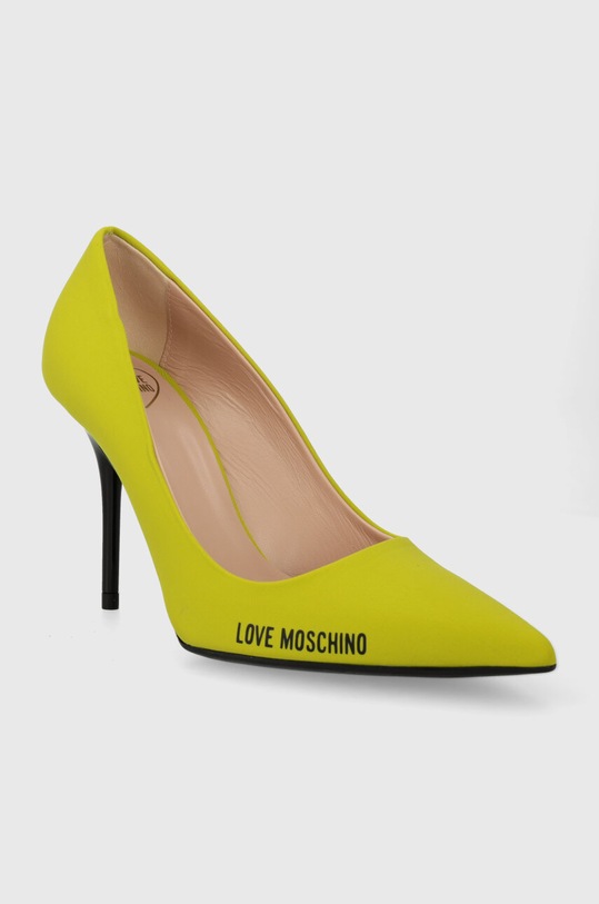 Love Moschino szpilki JA10089G1IIM0820 zielony SS24