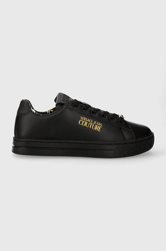 Tenisky Versace Jeans Couture Court 88 imitácia kože čierna 76VA3SKL.ZPA48.899