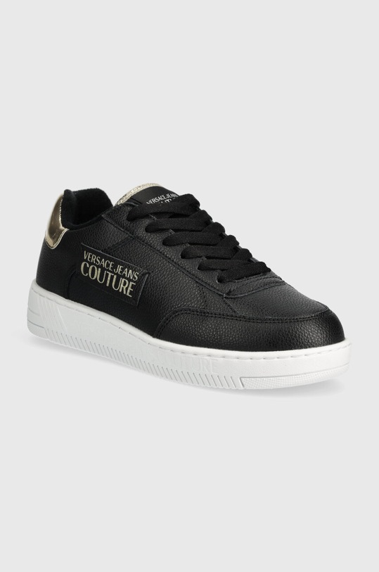 Tenisky Versace Jeans Couture Meyssa usňová koža čierna 76VA3SJ5.ZPA50.G89