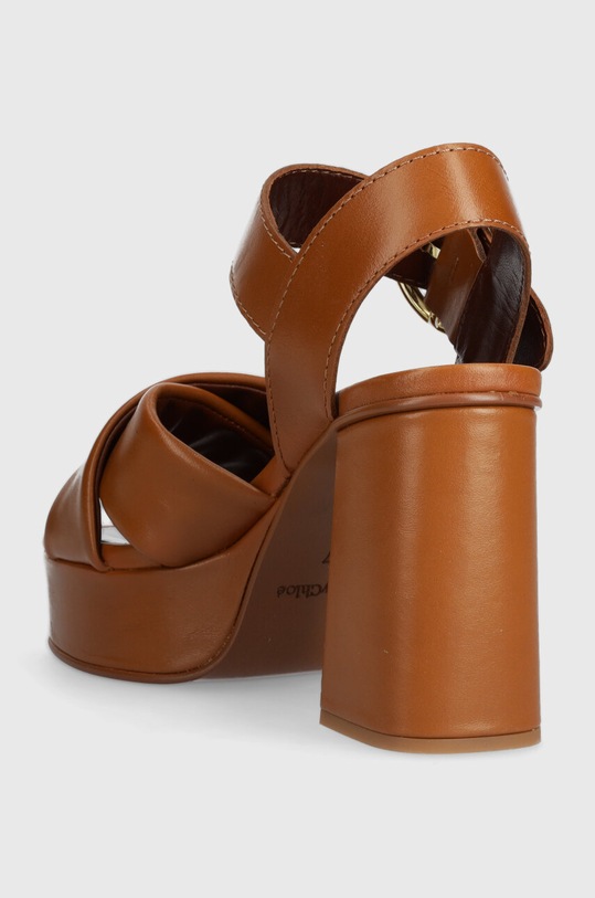 Obuća Kožne sandale See by Chloé Lyna SB36033A.533 smeđa