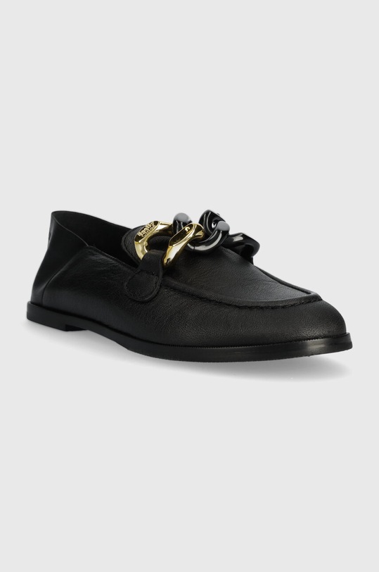 mocasini de piele Monyca SB42010A.999 negru SS24