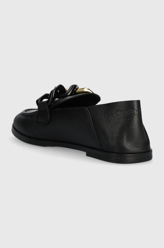 Încălțăminte mocasini de piele Monyca SB42010A.999 negru