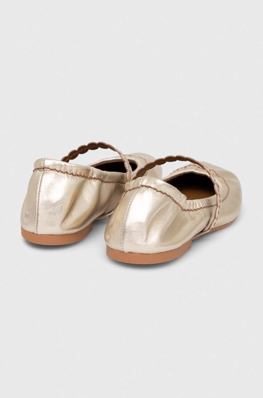 Obuća Kožne balerinke See by Chloé Kaddy SB42030A.056 zlatna
