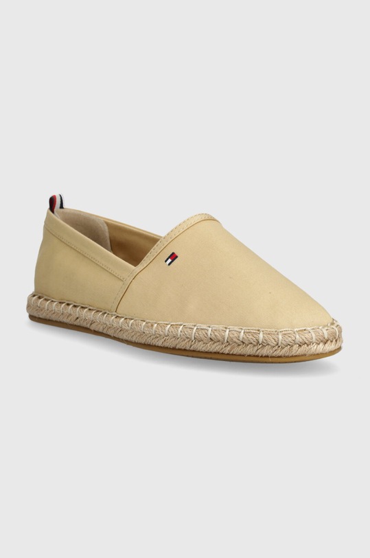Tommy Hilfiger espadryle BASIC TOMMY FLAT ESPADRILLE FW0FW06497 beżowy SS24