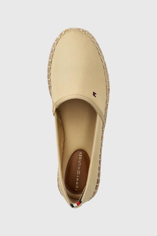 Tommy Hilfiger espadryle BASIC TOMMY FLAT ESPADRILLE beżowy FW0FW06497