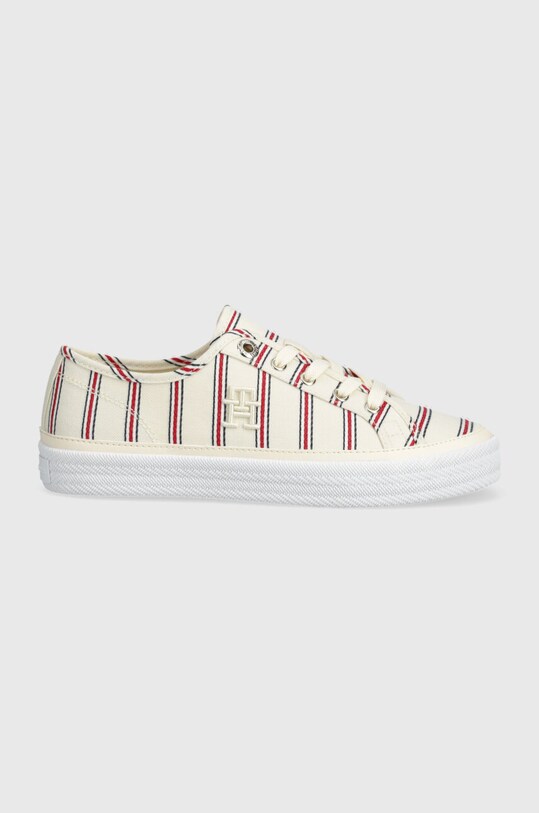 Tommy Hilfiger tenisówki VULC CANVAS SNEAKER SHIRTING FW0FW07672 beżowy SS24