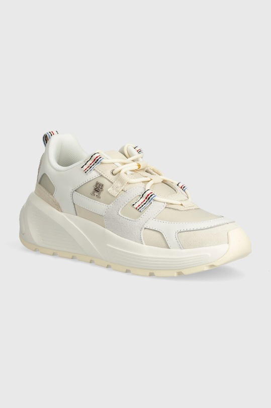 Tommy Hilfiger sneakers FASHION CHUNKY RUNNER STRIPES textil bej FW0FW07674