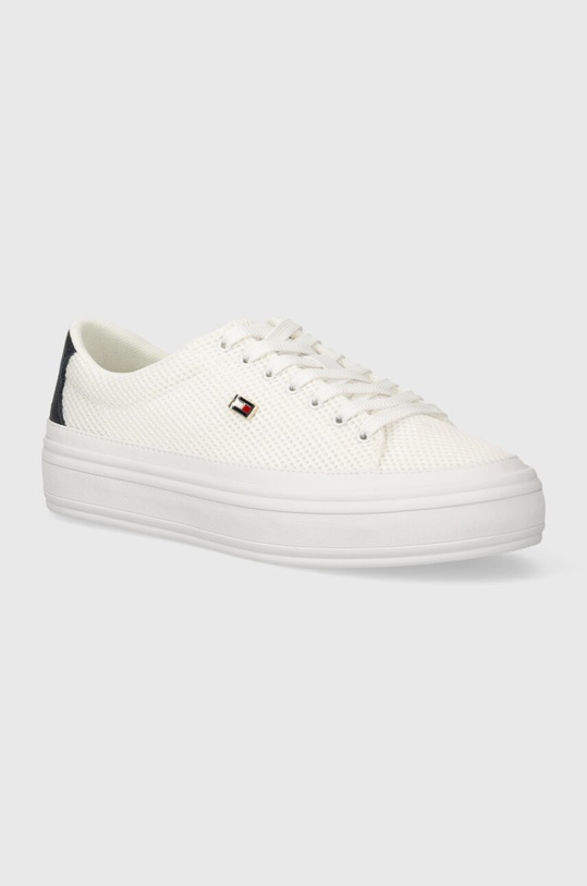 Tommy Hilfiger tenisówki VULC MONOTYPE SNEAKER tekstylny biały FW0FW07675