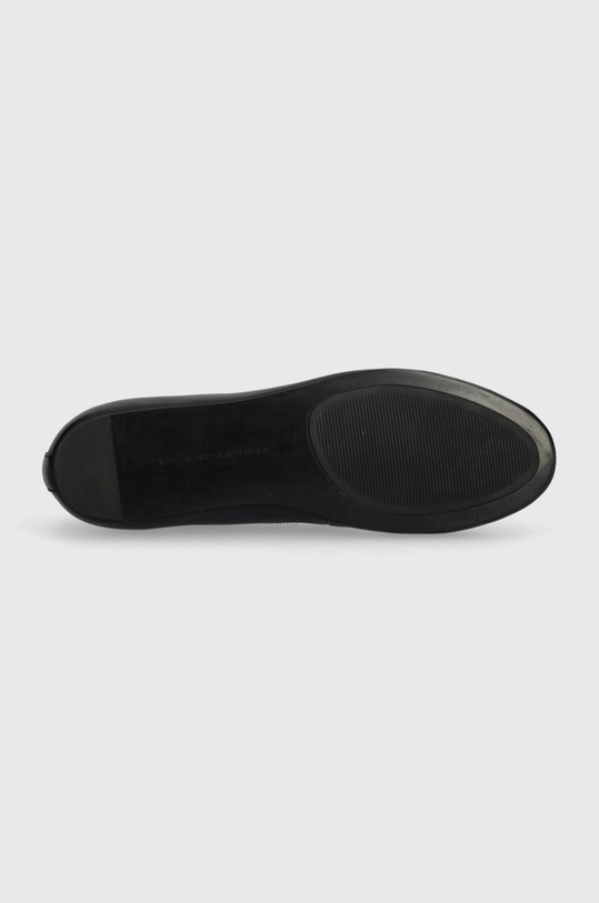 Kožené baleríny Tommy Hilfiger TH LEATHER BALLERINA FW0FW07712 černá
