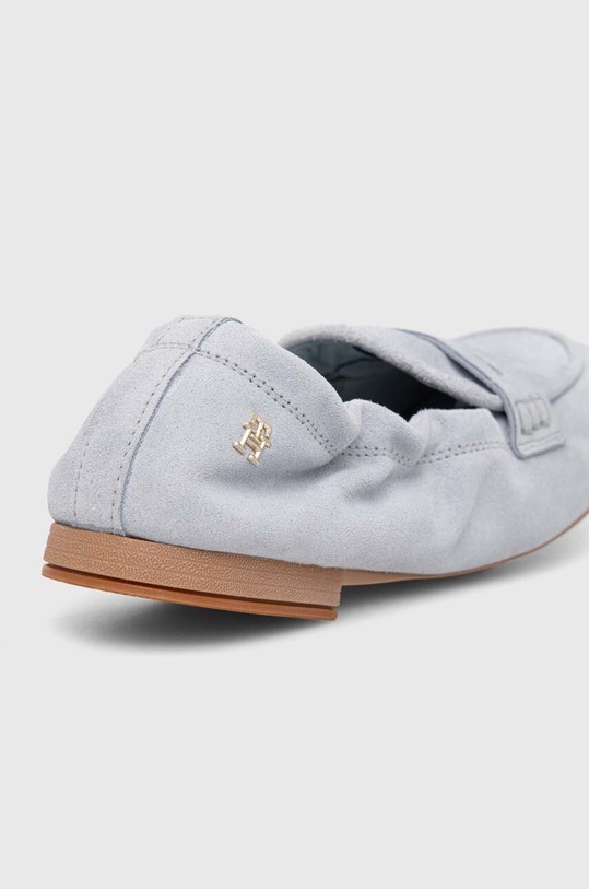 Obuwie Tommy Hilfiger mokasyny zamszowe TH SUEDE MOCCASIN FW0FW07714 niebieski