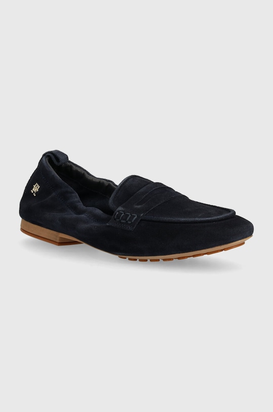 Замшевые мокасины Tommy Hilfiger TH SUEDE MOCCASIN венский тёмно-синий FW0FW07714