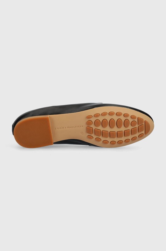 Kožne mokasinke Tommy Hilfiger TH LEATHER MOCCASIN FW0FW07715 crna