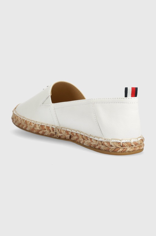 Взуття Шкіряні еспадрилі Tommy Hilfiger TH LEATHER FLAT ESPADRILLE FW0FW07720 білий