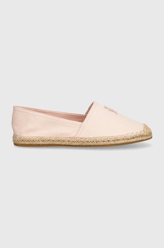 Tommy Hilfiger espadryle EMBROIDERED FLAT ESPADRILLE FW0FW07721 różowy SS24