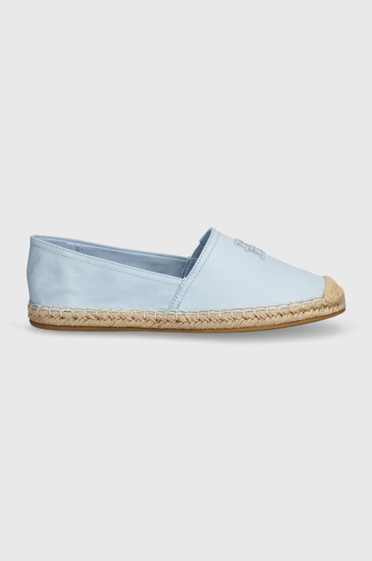 Tommy Hilfiger espadryle EMBROIDERED FLAT ESPADRILLE FW0FW07721 niebieski SS24