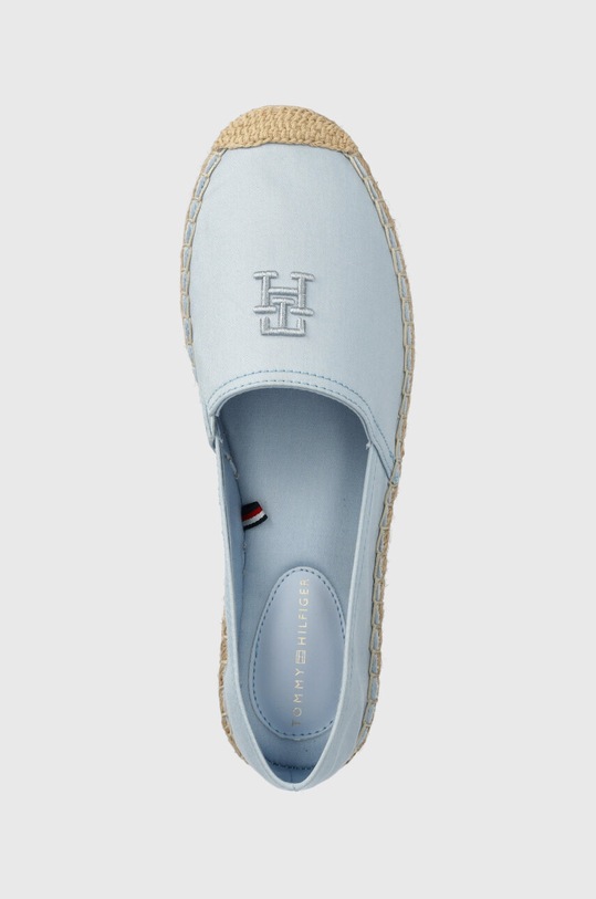 Tommy Hilfiger espadryle EMBROIDERED FLAT ESPADRILLE niebieski FW0FW07721
