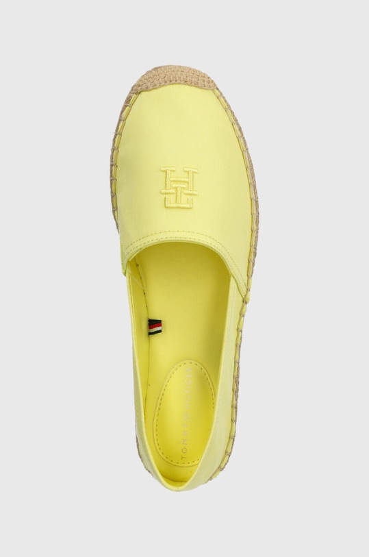 Tommy Hilfiger espadryle EMBROIDERED FLAT ESPADRILLE żółty FW0FW07721