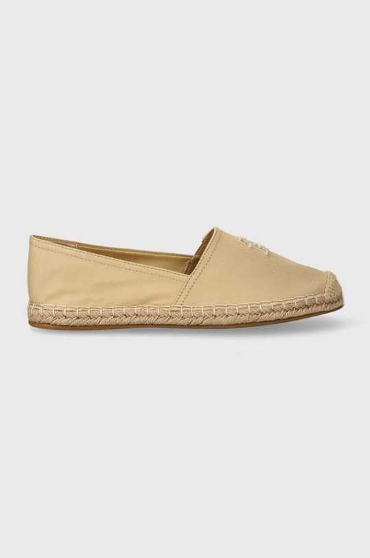 Espadrilky Tommy Hilfiger EMBROIDERED FLAT ESPADRILLE FW0FW07721 béžová SS24