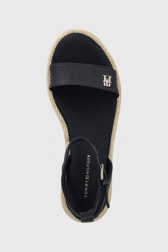 Tommy Hilfiger sandali LINEN FLATFORM blu navy FW0FW07748