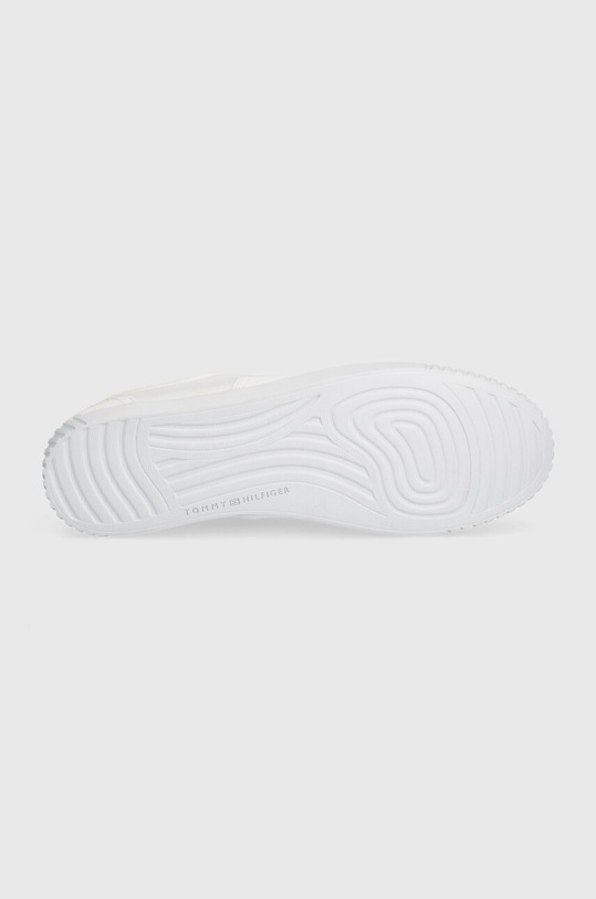 Tenisky Tommy Hilfiger CANVAS LACE UP SNEAKER FW0FW07805 bílá