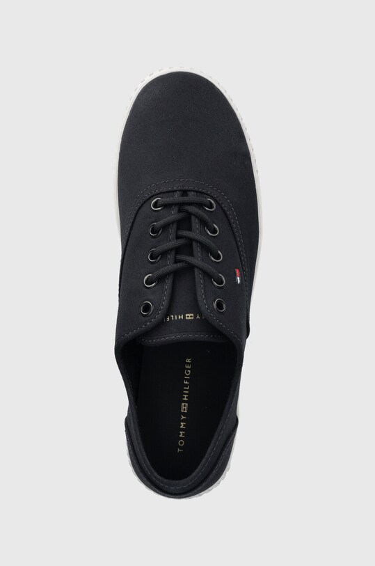 Tommy Hilfiger tenisówki CANVAS LACE UP SNEAKER granatowy FW0FW07805