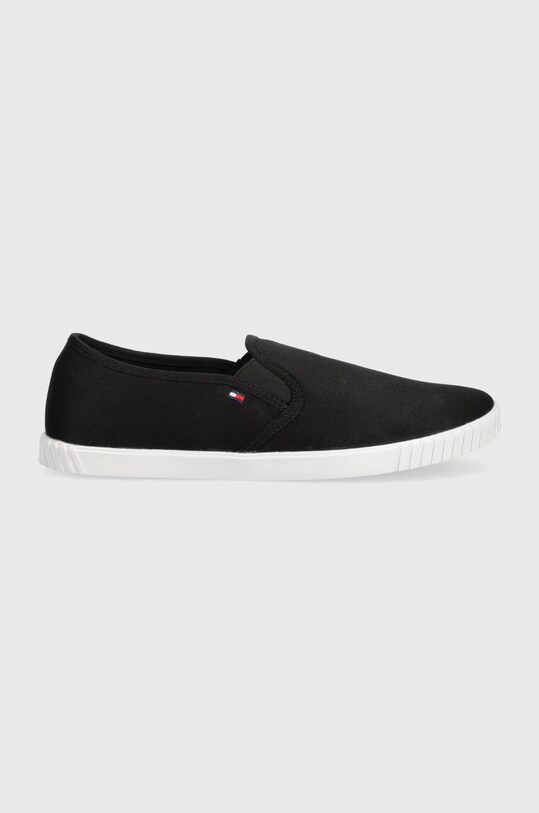 Кеди Tommy Hilfiger CANVAS SLIP-ON SNEAKER FW0FW07806 чорний SS24