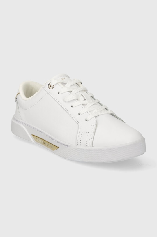 Kožené tenisky Tommy Hilfiger CHIC HW COURT SNEAKER FW0FW07813 biela SS24