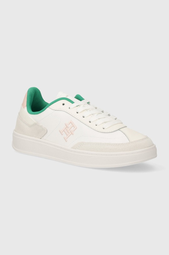 Tommy Hilfiger sneakersy TH HERITAGE COURT SNEAKER skóra zamszowa biały FW0FW07889