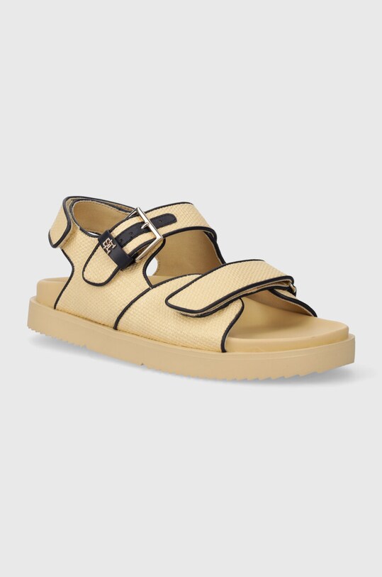 Tommy Hilfiger sandały RAFIA SPORTY SANDAL syntetyczny beżowy FW0FW07896