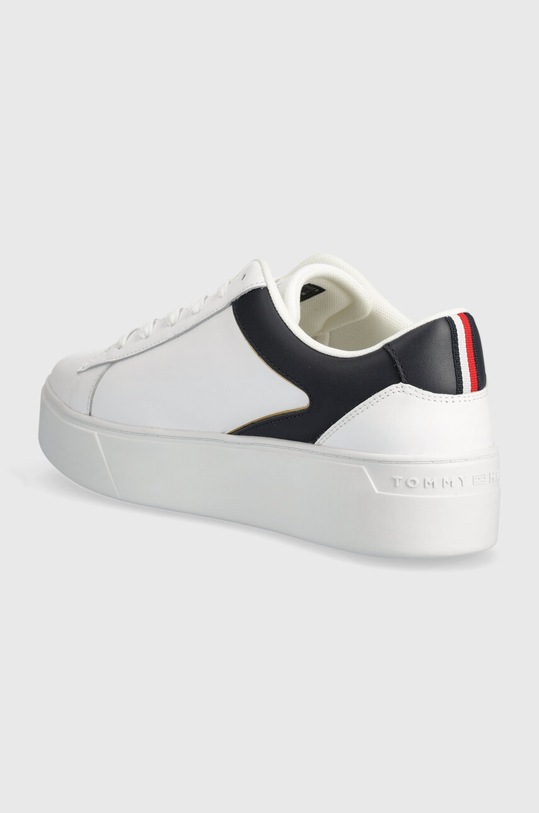 Взуття Шкіряні кросівки Tommy Hilfiger TH PLATFORM COURT SNEAKER FW0FW07910 білий