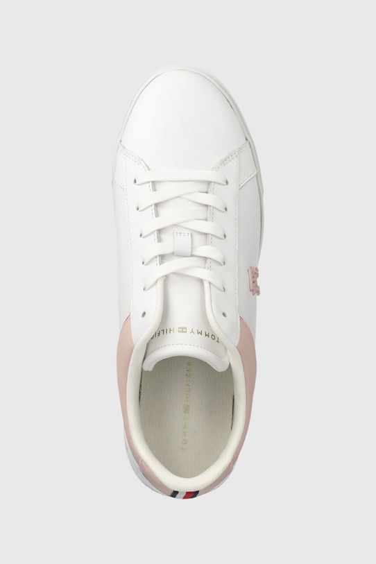 Tommy Hilfiger sneakersy skórzane TH PLATFORM COURT SNEAKER biały FW0FW07910