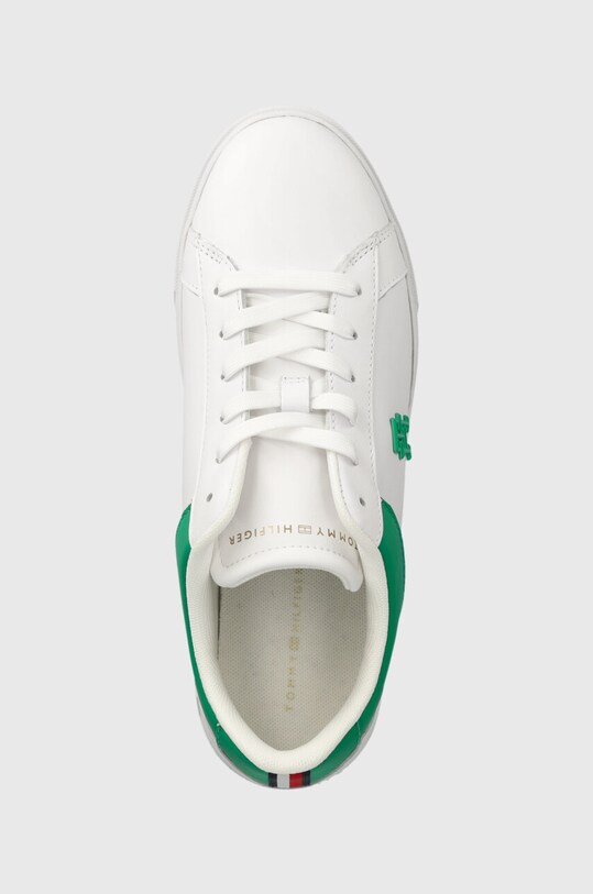 Шкіряні кросівки Tommy Hilfiger TH PLATFORM COURT SNEAKER білий FW0FW07910