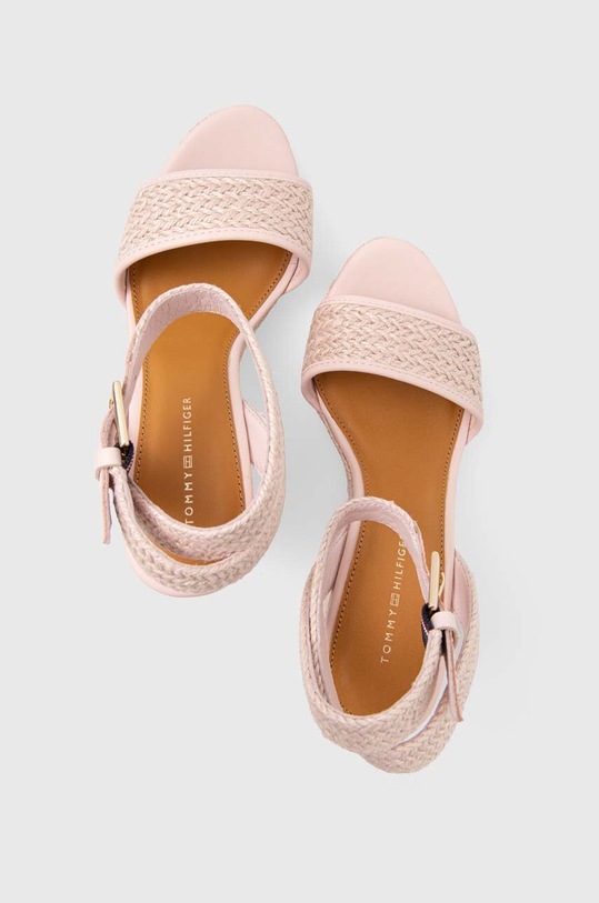 Σανδάλια Tommy Hilfiger TH ROPE HIGH WEDGE SANDAL ροζ FW0FW07926