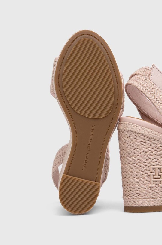 Σανδάλια Tommy Hilfiger TH ROPE HIGH WEDGE SANDAL FW0FW07926 ροζ