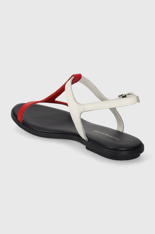 Tommy Hilfiger sandały skórzane TH FLAT SANDAL granatowy FW0FW07930