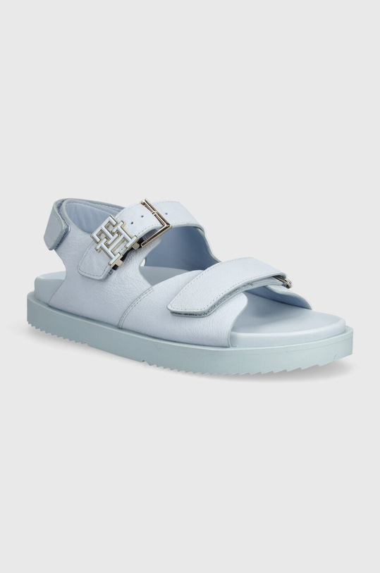 Tommy Hilfiger sandały nubukowe TH HARDWARE NUBUCK SPORTY SANDAL pozostałe niebieski FW0FW08038