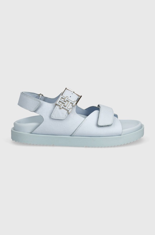 Tommy Hilfiger sandały nubukowe TH HARDWARE NUBUCK SPORTY SANDAL FW0FW08038 niebieski SS24